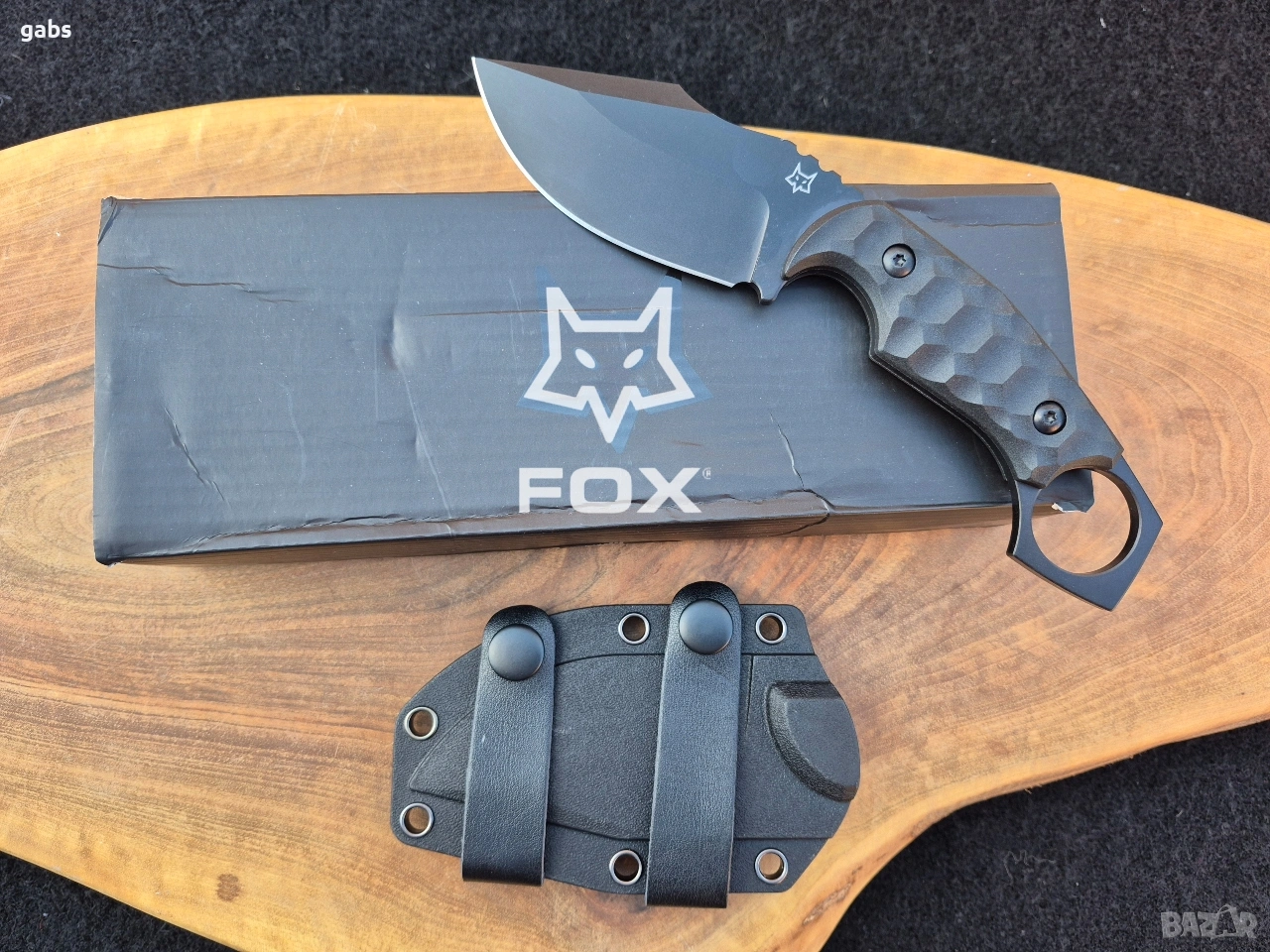 Тактически нож FOX Monkey Thumper FX633,фултанг с кания, снимка 1