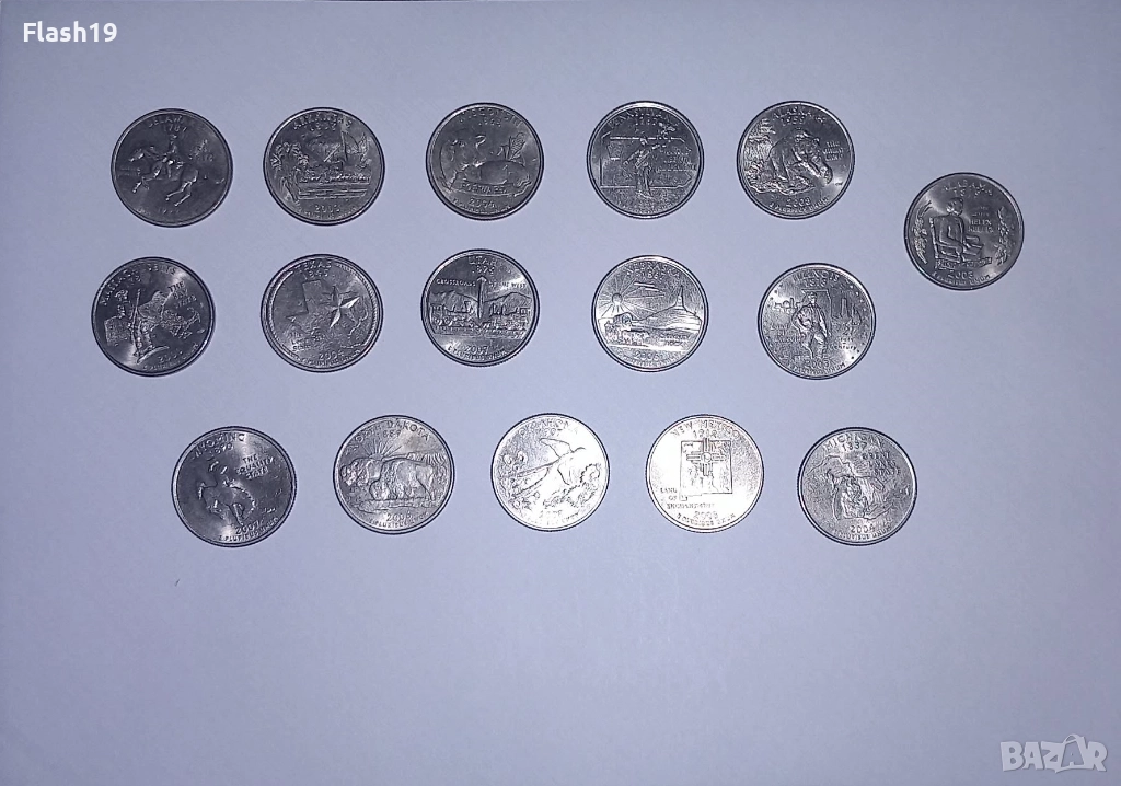 САЩ ¼ долар 16 броя , снимка 1