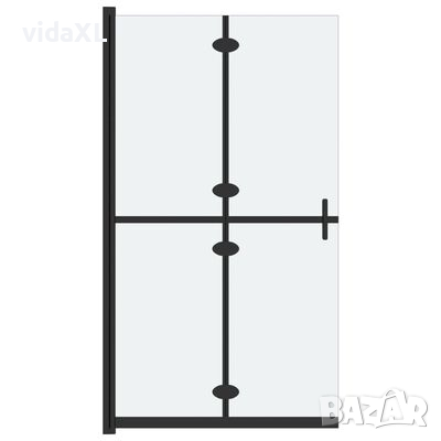 vidaXL Сгъваема стена за душ с матирано ESG стъкло, 80x190 см（SKU:151193, снимка 1