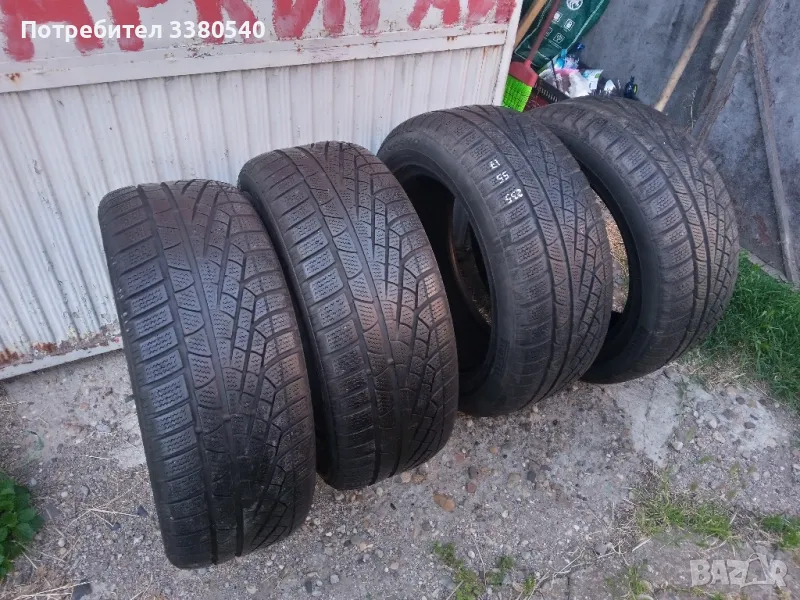 Зимни гуми 4 броя Пирели - 235/55/ R 17 - 6.5 мм грайфер , снимка 1