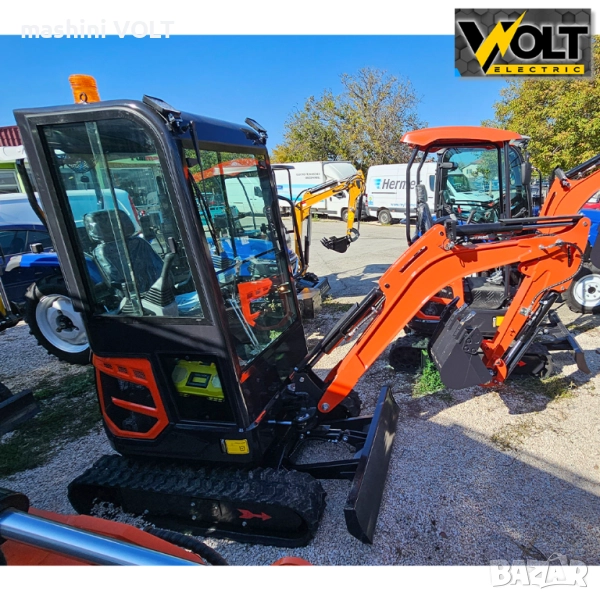 Мини багер 2 тона, с кабина, чупеща стрела, NT-E20, снимка 1