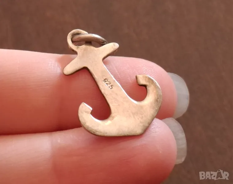 Сребърна висулка с котва идеална за лятото сребро 925, снимка 1