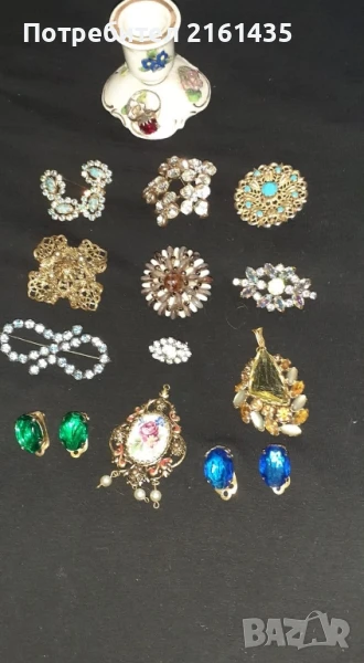 Прекрасни брошки на Яблонекс Чехословакия от 60-те и 70-те години на миналия век , снимка 1