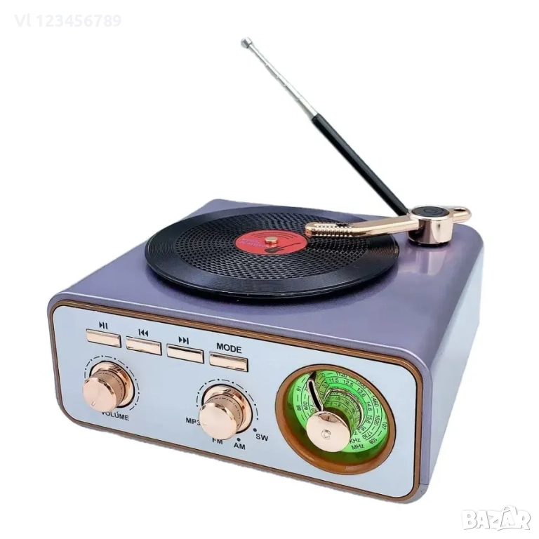 3 вълново ретро радио Meier MD-1217 BT- AM, FM, SW+USB/TF, снимка 1