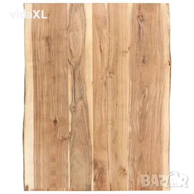 vidaXL Плот за маса, акациево дърво масив, 80x(50-60)x3,8 cм(SKU:286330), снимка 1