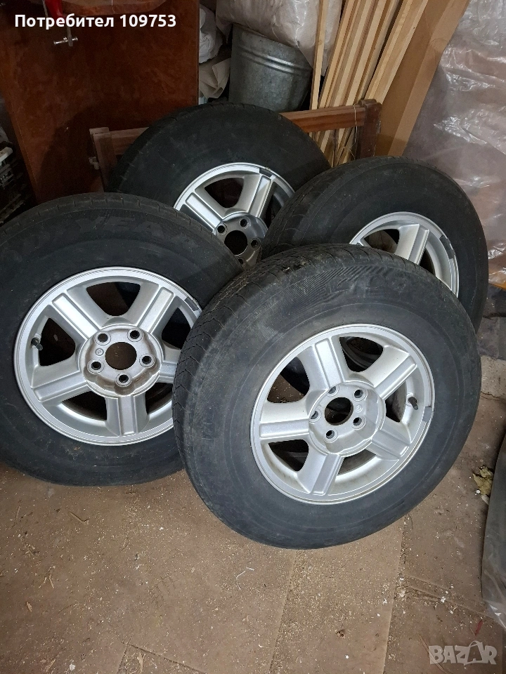 4 бр. Алуминиеви джанти 15'' за SUV + гуми, снимка 1