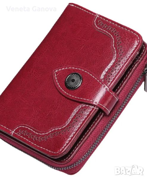 Качествен дамски портфейл в синьо,черно или червено, снимка 1