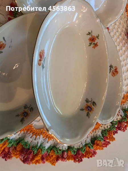 Винтидж порцеланови елипси, снимка 1