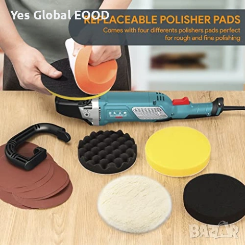 Полираща машина ENEACRO 1500W 6 скорости, снимка 5 - Други машини и части - 54299667