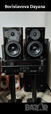 Аудио Ресивър + тонколони Yamaha , снимка 2 - Ресийвъри, усилватели, смесителни пултове - 53940015