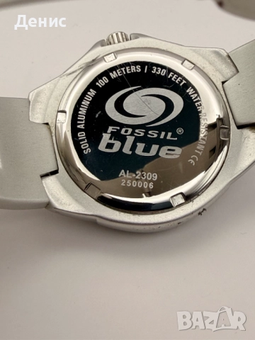 Мъжки Часовниик Fossil Blue Aluminium 100М, снимка 4 - Мъжки - 52829413