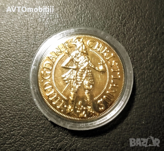 Позлатена монета 2 Дуката 1644 г Кристиан четвърти, снимка 4 - Нумизматика и бонистика - 52664585