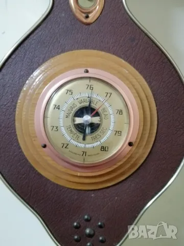 Немски барометър и термометър , снимка 2 - Антикварни и старинни предмети - 49694790