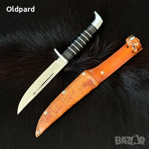 Античен ловен нож (Rehwappen Solingen 70-80 г.) в напълно ново състояние. (Rehw210), снимка 2 - Ножове - 51903859