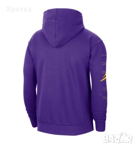 Jordan NBA Lakers 75th Anniversary - Оригинален мъжки суитшърт р-р M-L, снимка 3 - Суичъри - 52425309