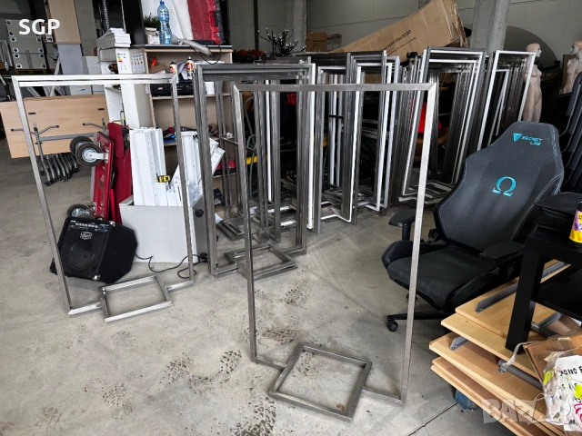 Иноксов щендер за дрехи – 80×140×40 см, снимка 5 - Декорация за дома - 53328725