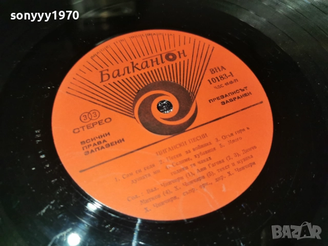 ЦИГАНСКИ ПЕСНИ 1312251701, снимка 10 - Грамофонни плочи - 52774994