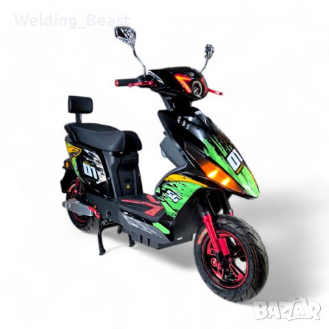 Скутер на ток SG Racing 3000W - Зелен, снимка 3 - Мотоциклети и мототехника - 45159909