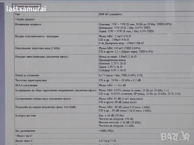 усилвател  Ямаха  Yamaha DSP-A592, снимка 8 - Ресийвъри, усилватели, смесителни пултове - 47005823