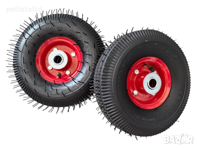 Комплект от 2 бр. колело Ф 250 ММ с вътрешна гума, отвор за оста Ф 20 мм