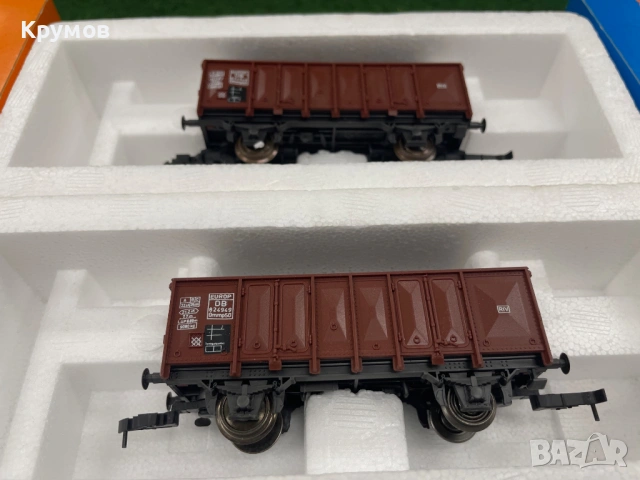 Вагон товарен 2-осен Роко HO 1:87 влак ЖП модел кутия, снимка 8 - Колекции - 54009929