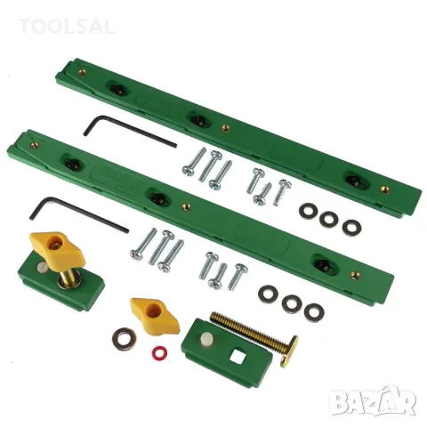 MICROJIG ZEROPLAY Mitre Bars Set плъзгачи за Т слот, снимка 1 - Други инструменти - 46890800