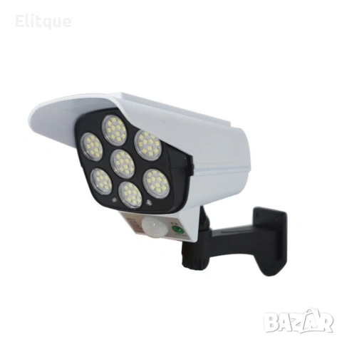 🔆 Соларна лампа с дизайн на камера за видеонаблюдение – 3 режима на осветление, снимка 2 - Друга електроника - 53565245