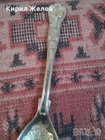 Колекционерска посребрена лъжица 53734, снимка 3 - Прибори за хранене, готвене и сервиране - 53436799