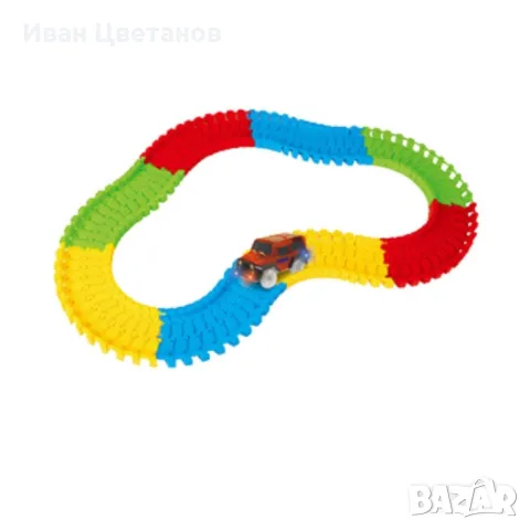 Писта с количка и светлини