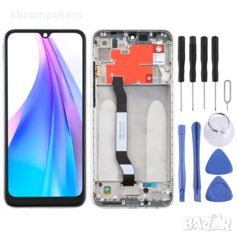 LCD Дисплей и Тъч Скрийн с Рамка за Xiaomi Redmi Note 8T, снимка 1 - Стъкла за телефони - 30661028