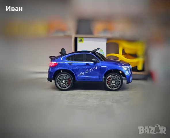 ТОП ЦЕНА!НОВО!Акумулаторен джип Mercedes GLC63 с меки гуми,12V батерия, снимка 7 - Детски велосипеди, триколки и коли - 39276907