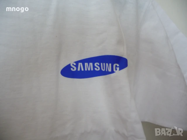 Тениска с рекламен надпис на Samsung Самсунг телефони телевизори