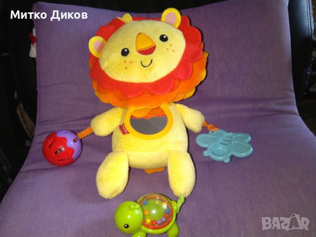 Занимателна детска играчка Лъвче Fisher Price с три залагалки, снимка 1 - Други - 46089385