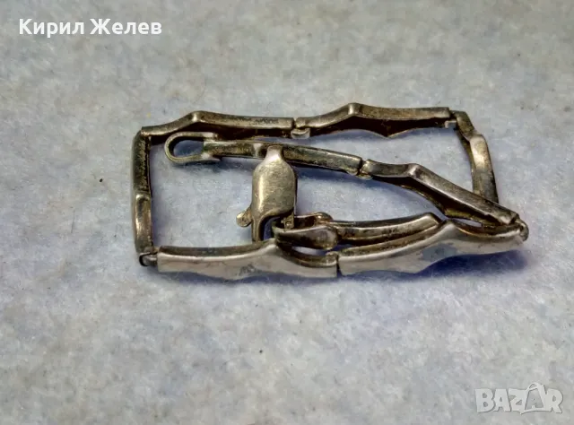 СТАРА СРЕБЪРНА ГРИВНА ПАТИНИРАНО СРЕБРО 925 РЪЧНА ВИНТИДЖ АРТ ИЗРАБОТКА 44370