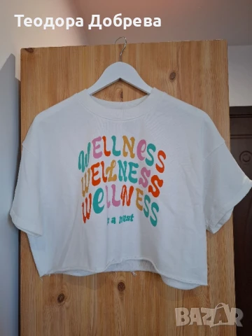 Тениска с принт от BERSHKA