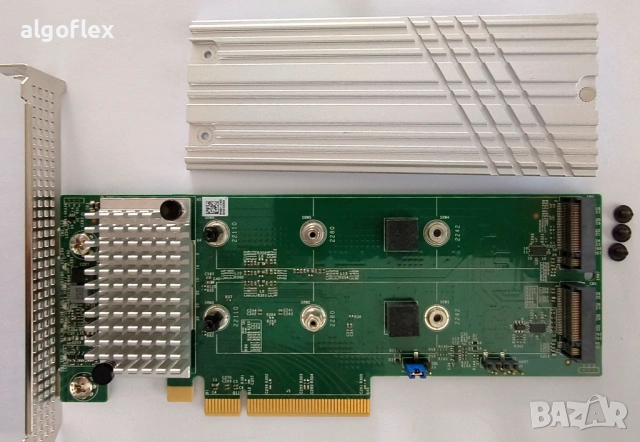 Контролер Supermicro AOC-SLG4-2H8M2 NVMe RAID 0,1 2xPCIe Gen4 NVMe/SATA M.2, снимка 4 - Други - 53922074