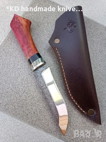 Ръчно изработен ловен нож от марка KD handmade knives ловни ножове, снимка 2 - Ножове - 47016955