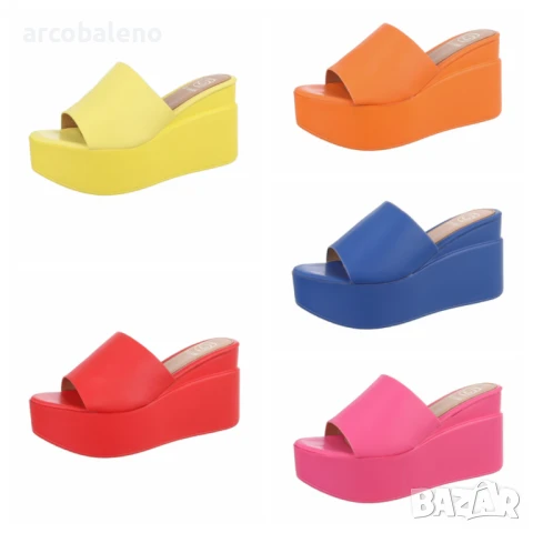 Дамски летни чехли на платформа, 5цвята 