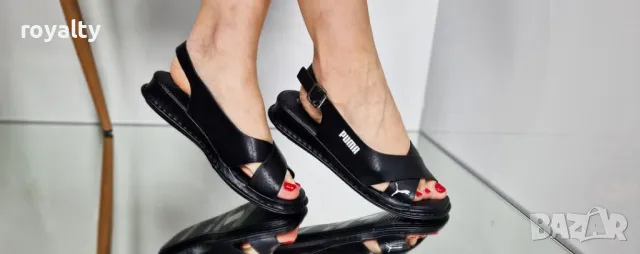 Puma черни дамски сандали , снимка 2 - Сандали - 50364815