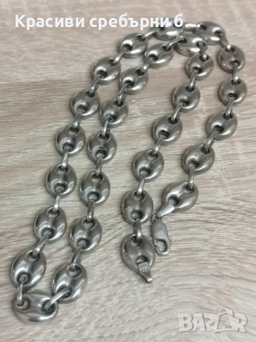 Сребърен ланец, сребро 925 42.83 грама, снимка 3 - Колиета, медальони, синджири - 54163272
