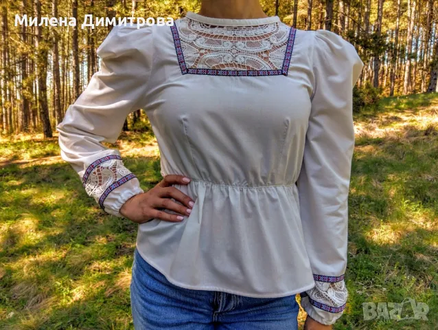 Дамски блузи ръчна изработка , снимка 3 - Ризи - 49975616