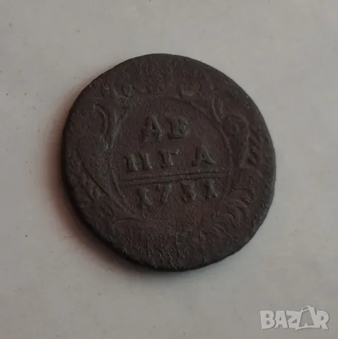  Монета Денга 1731г Русия, снимка 3 - Нумизматика и бонистика - 31304099