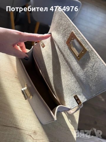 Чанта Furla цвят беж, снимка 5 - Чанти - 53835072