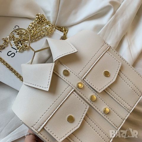 Малка чантичка Beige Jacket, снимка 11 - Чанти - 45350328