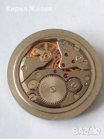 Механизъм с циферблат от стар ръчен часовник 52075, снимка 3 - Мъжки - 52264372