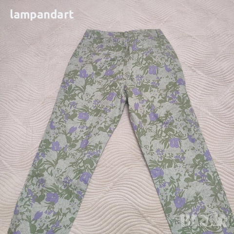 Дънков панталон в светло зелено