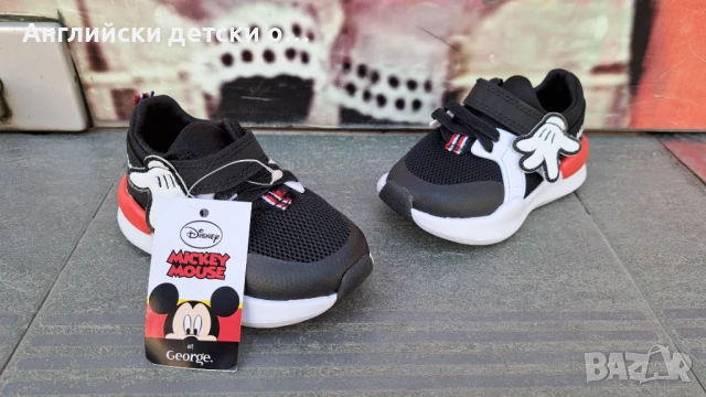 Английски детски маратонки с Мики Маус, снимка 3 - Детски маратонки - 50464629