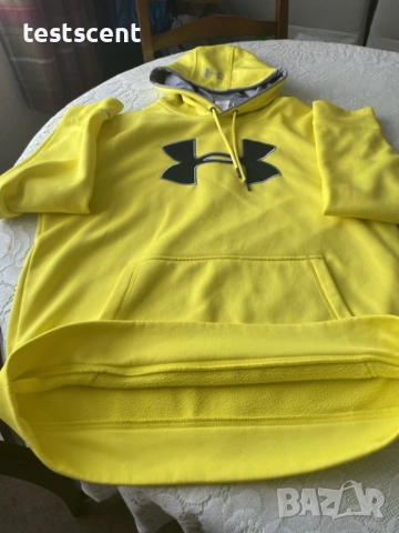 Мъжки суичър Under Armour Storm1 Hoodie XL (Лимитиран / Discontinued модел) ярко жълт Xlarge, снимка 4 - Суичъри - 54011628