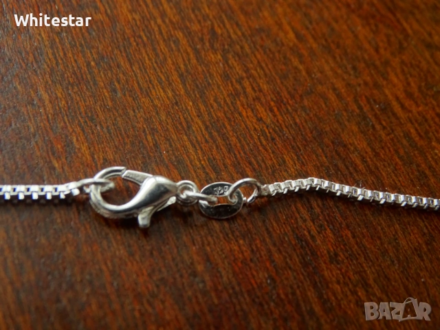 Посребрено дамско колие с елемент "цветове", снимка 5 - Колиета, медальони, синджири - 53632207