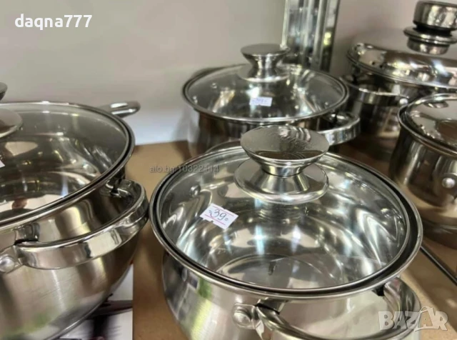 Швейцарски тенджери и тигани най-висок клас неръждаема стомана 🇧🇪 Идея за подарък, снимка 10 - Прибори за хранене, готвене и сервиране - 50444948